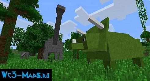 Мод на динозавров "LotsOMobs" для Minecraft 1.6.2