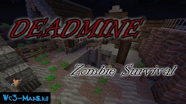 Карта "Deadmine - Zombie Wave Survival" для Minecraft 1.6.2