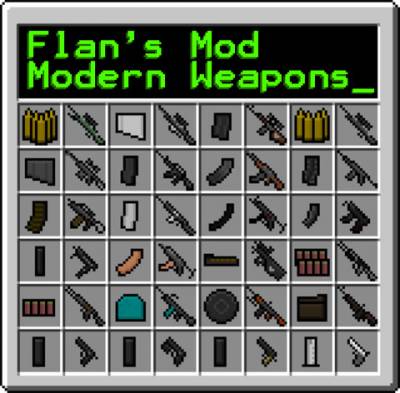 Мод на современное оружие для Minecraft 1.7.2/1.6.4/1.5.2