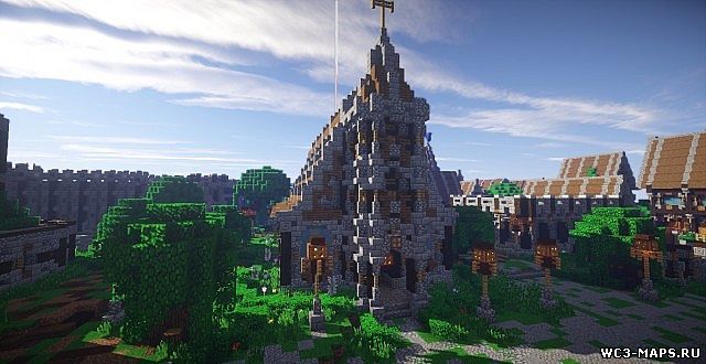 minecraft 1.7.10 city map with villigers