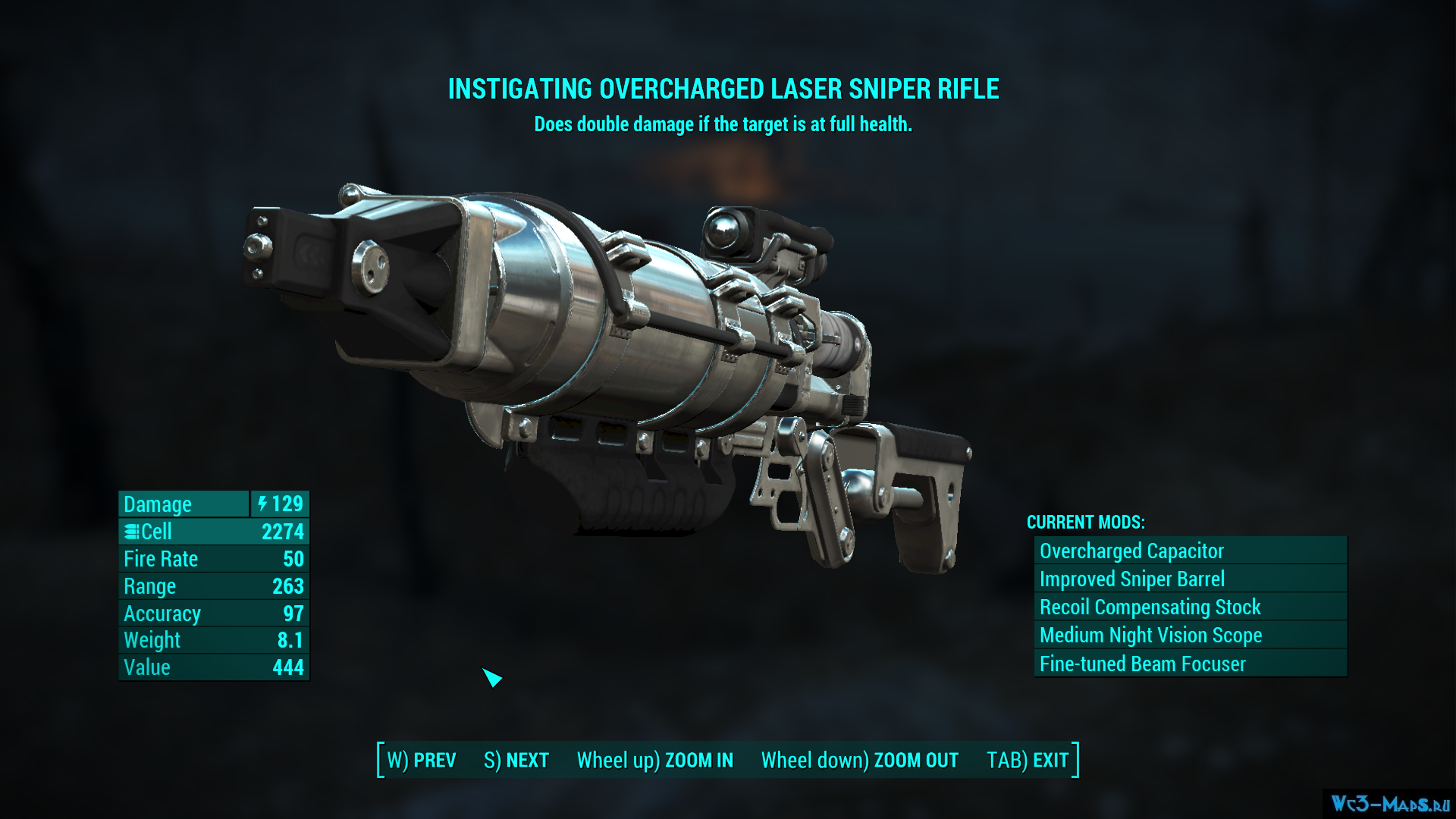Fallout 4 лазерная винтовка wattz фото 60